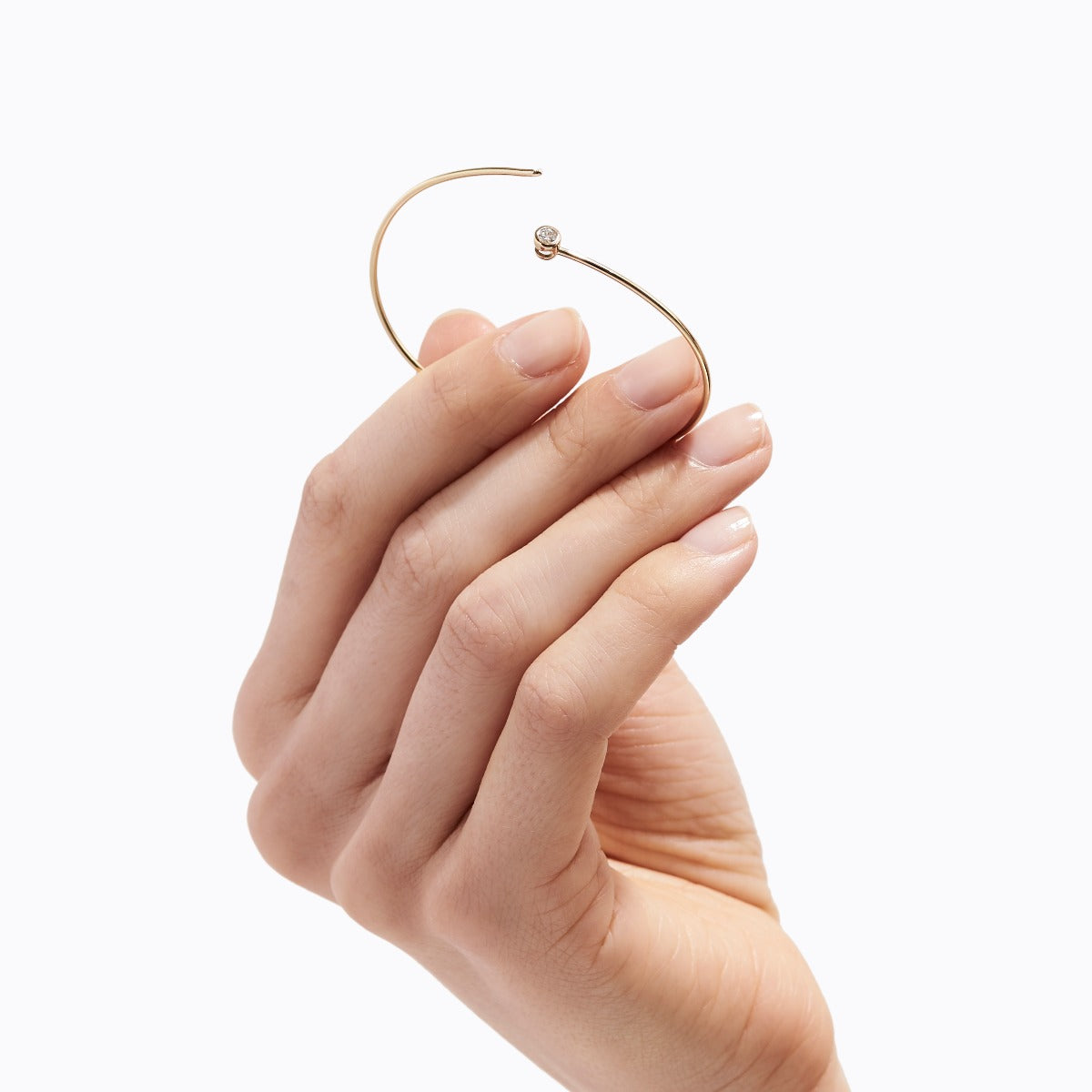 One-Stone Hoop Bracelet