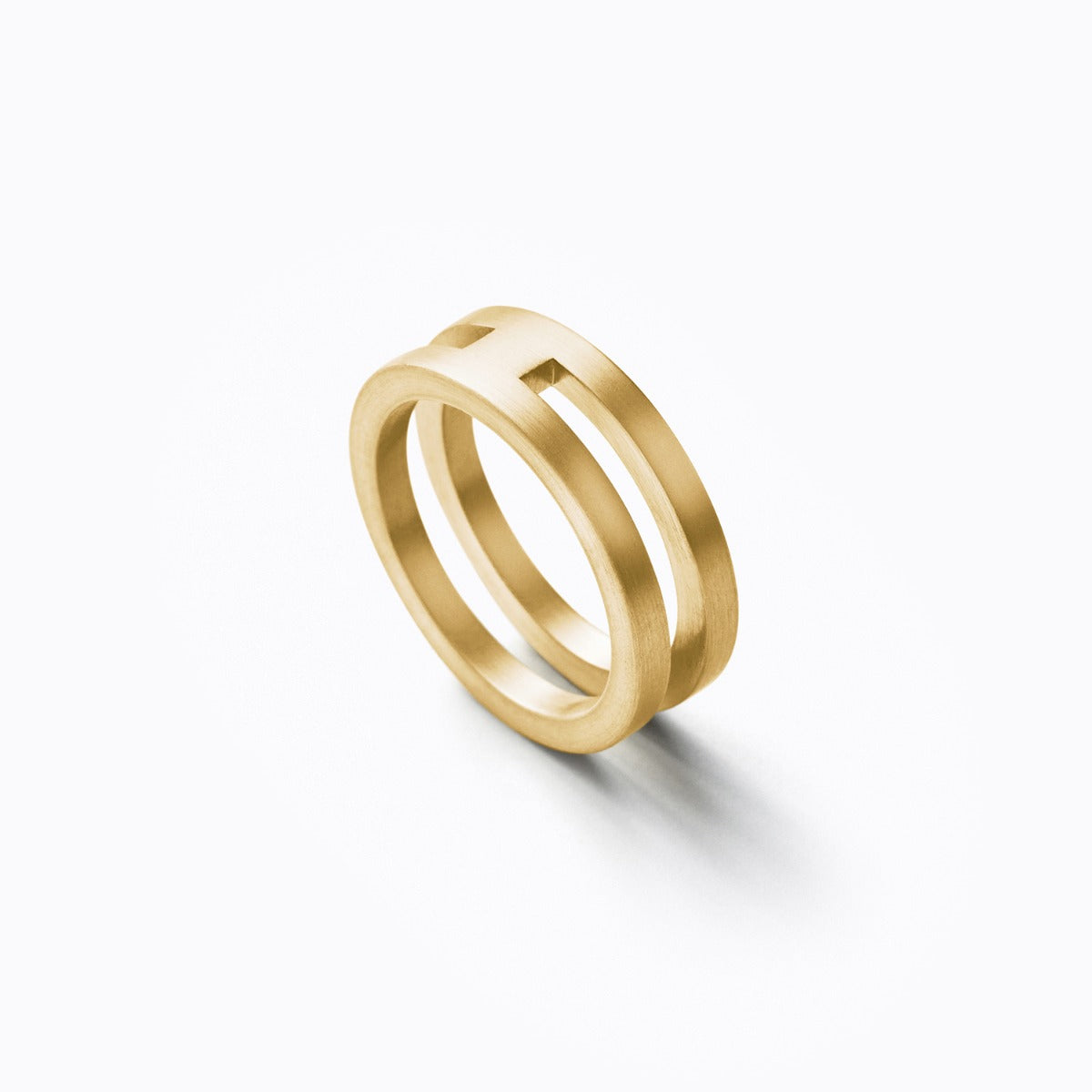 Assemble Ring 01, yellow gold, matte finish