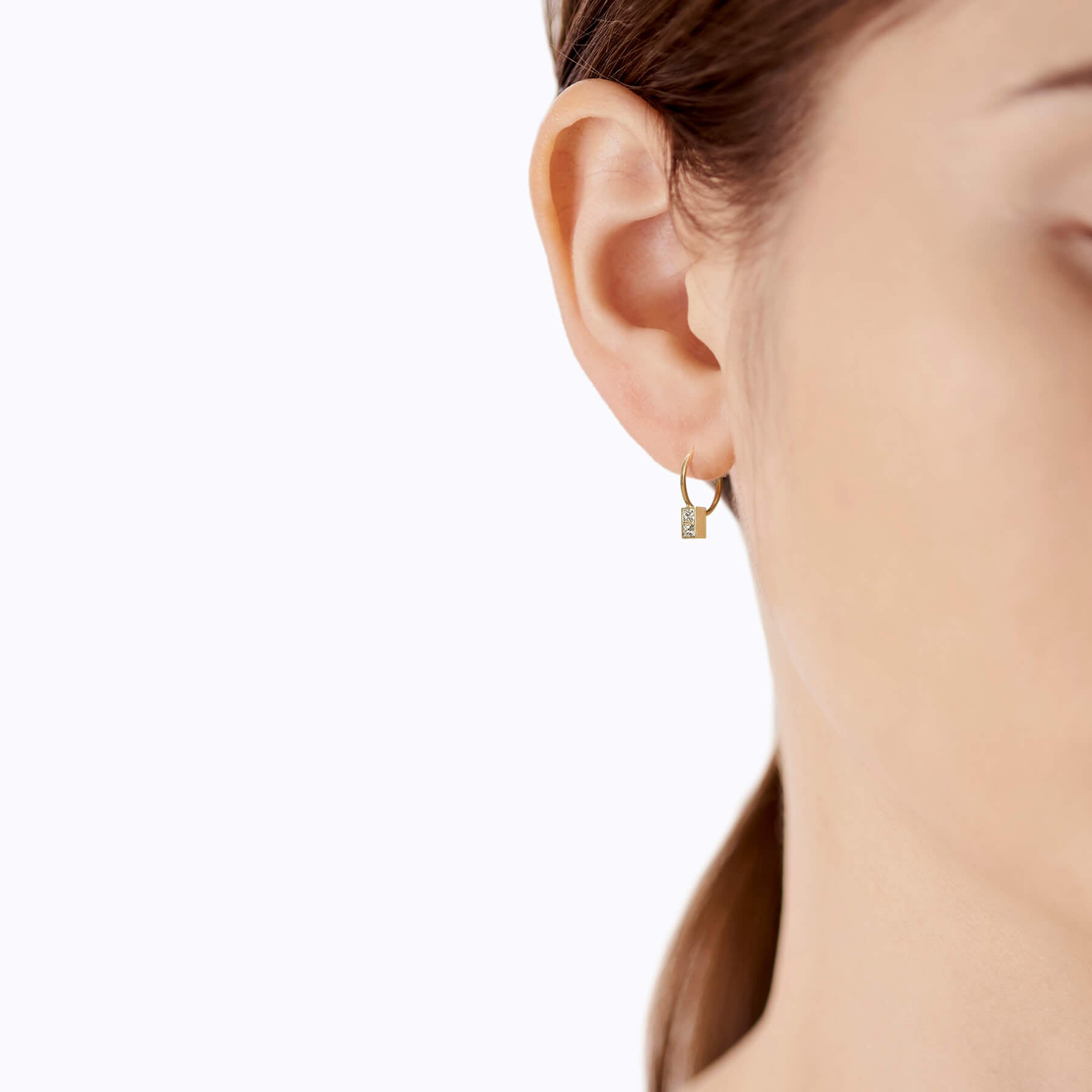 Boxed Diamond Earring 01 R