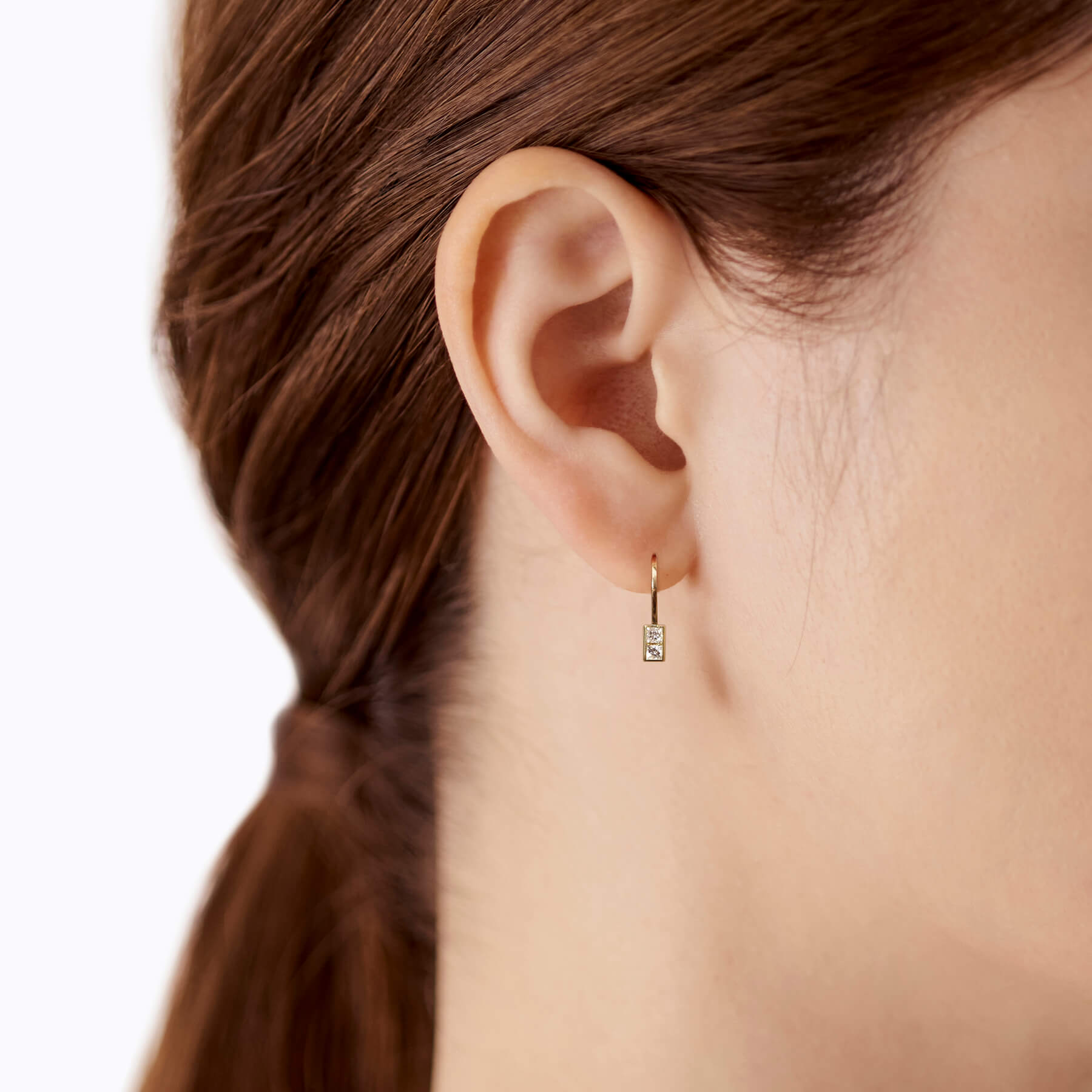 Boxed Diamond Earring 01 R