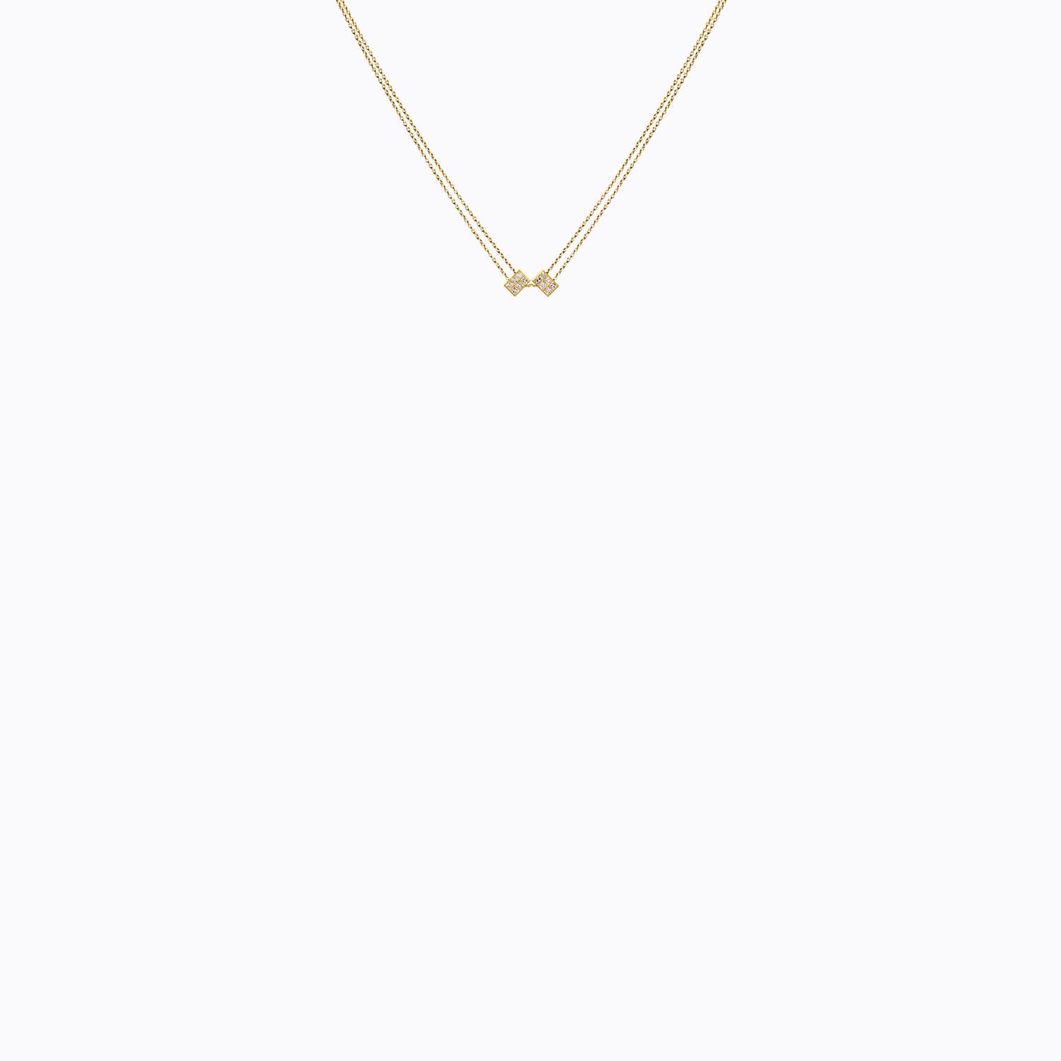 Diamond Cube Necklace 01