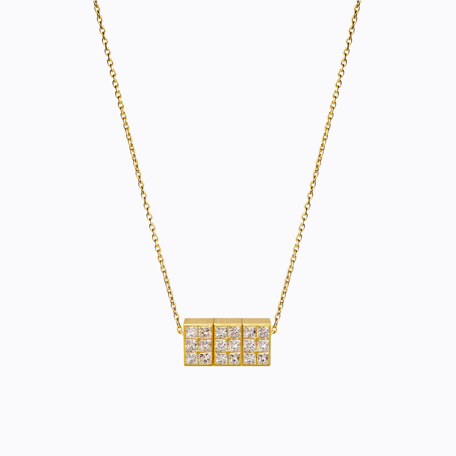 Diamond Cube Necklace 02