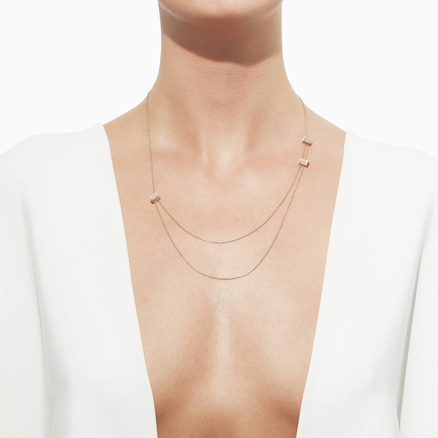 Diamond Cube Necklace 02