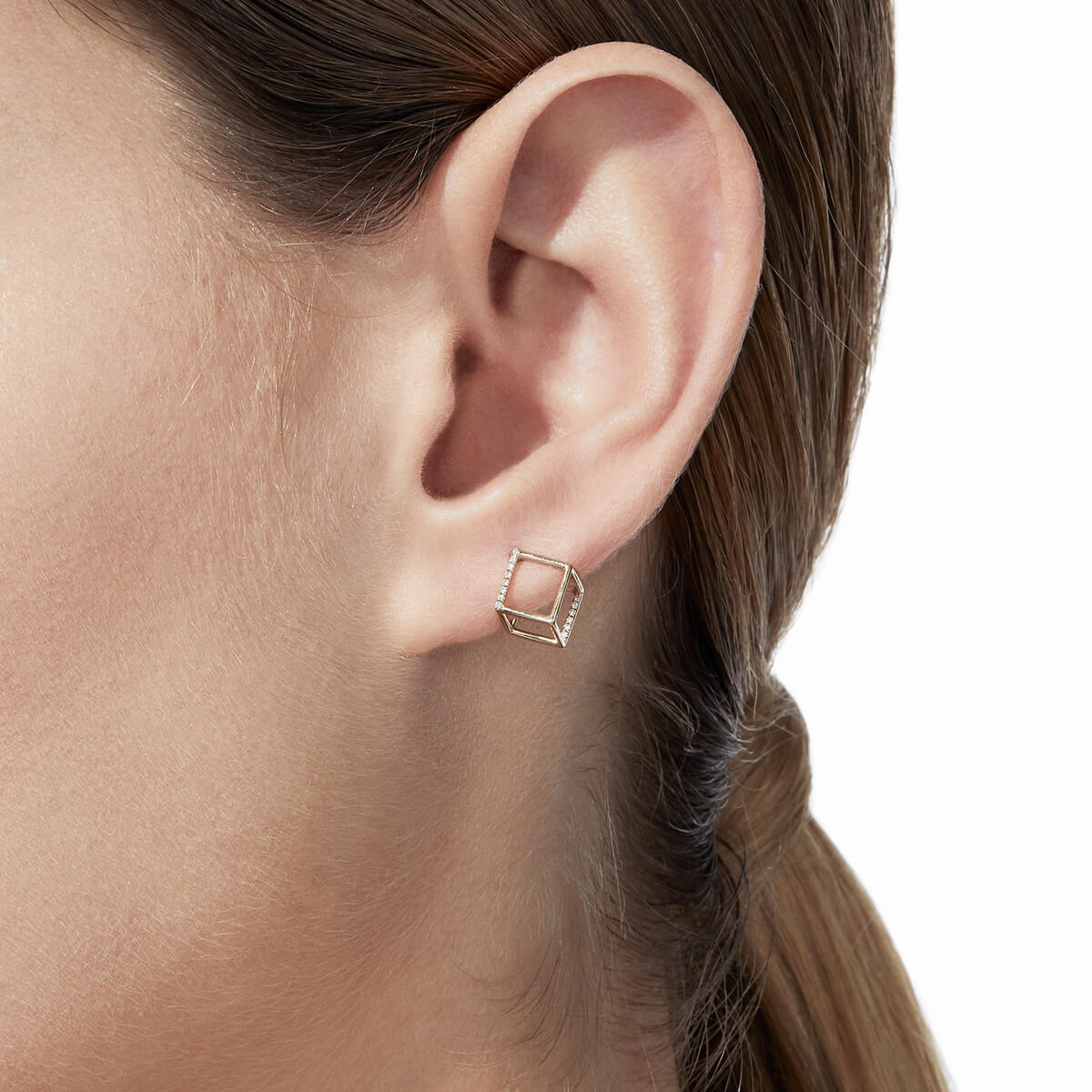 Diamond Square Earring 7 (01)