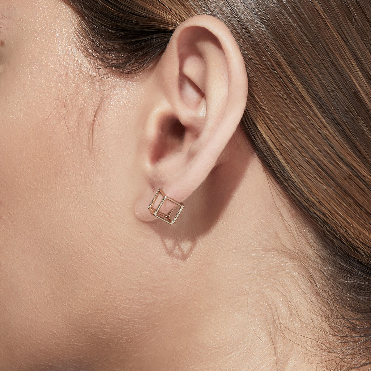 Diamond Square Earring 7 (01)