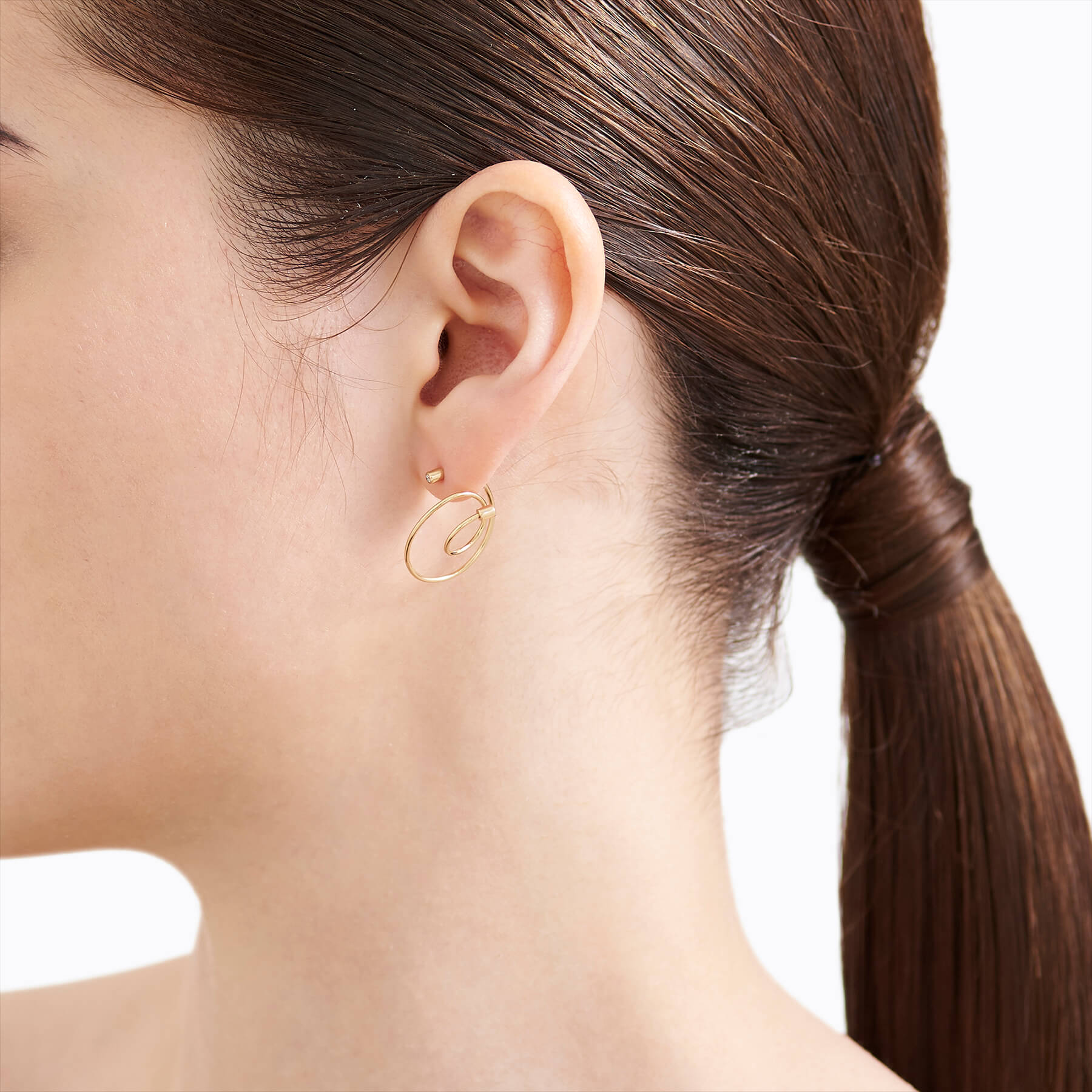 Diamond Twist Curl Earring 03 R