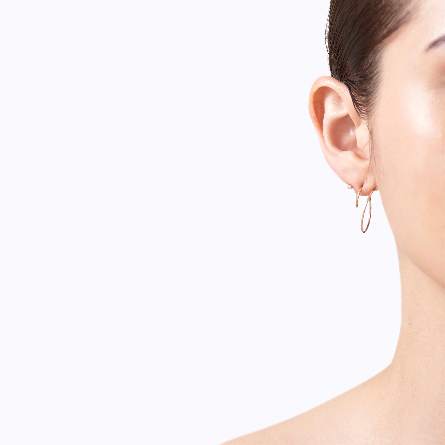 Diamond Twist Curl Earring 03 R
