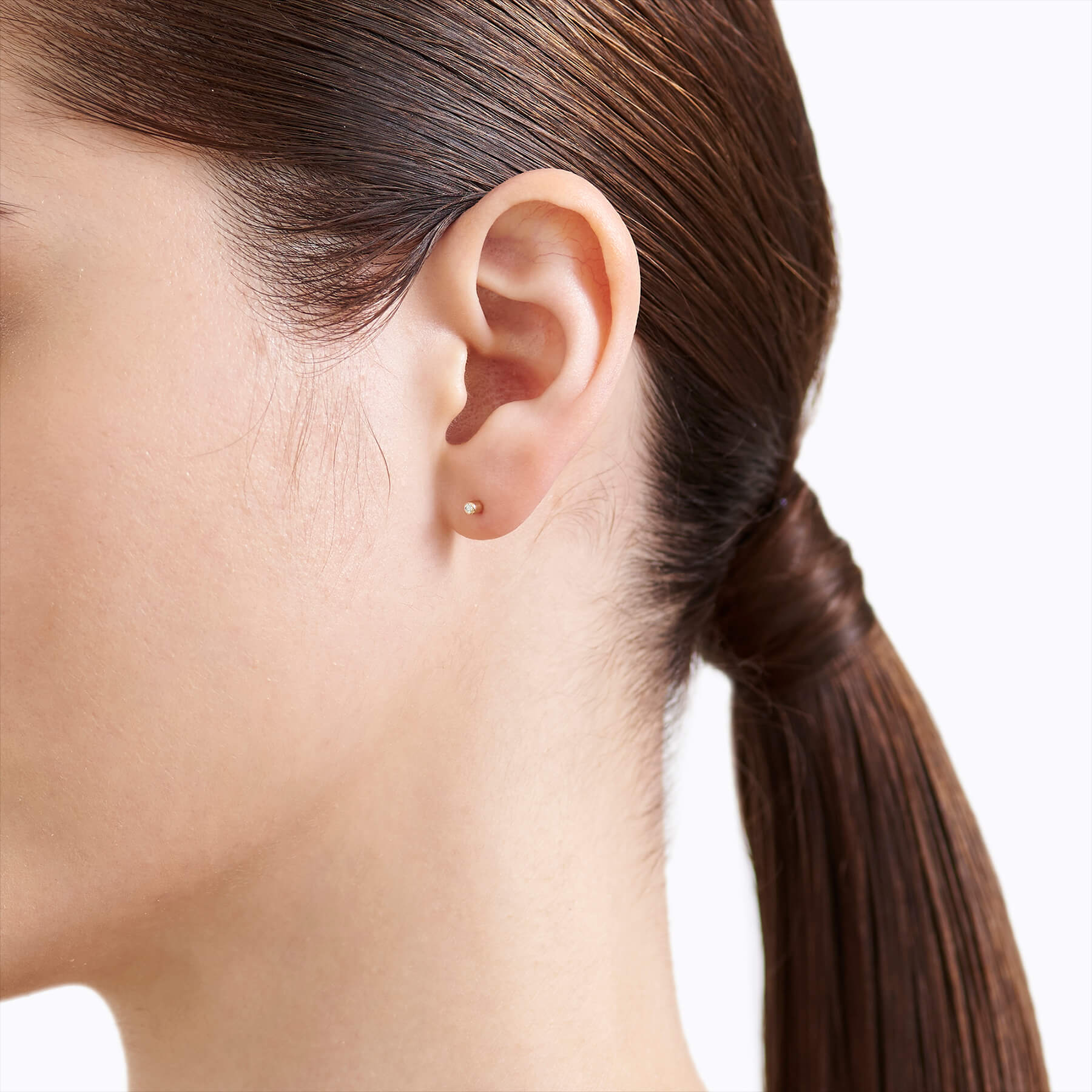 Diamond Twist Pin Earring 01