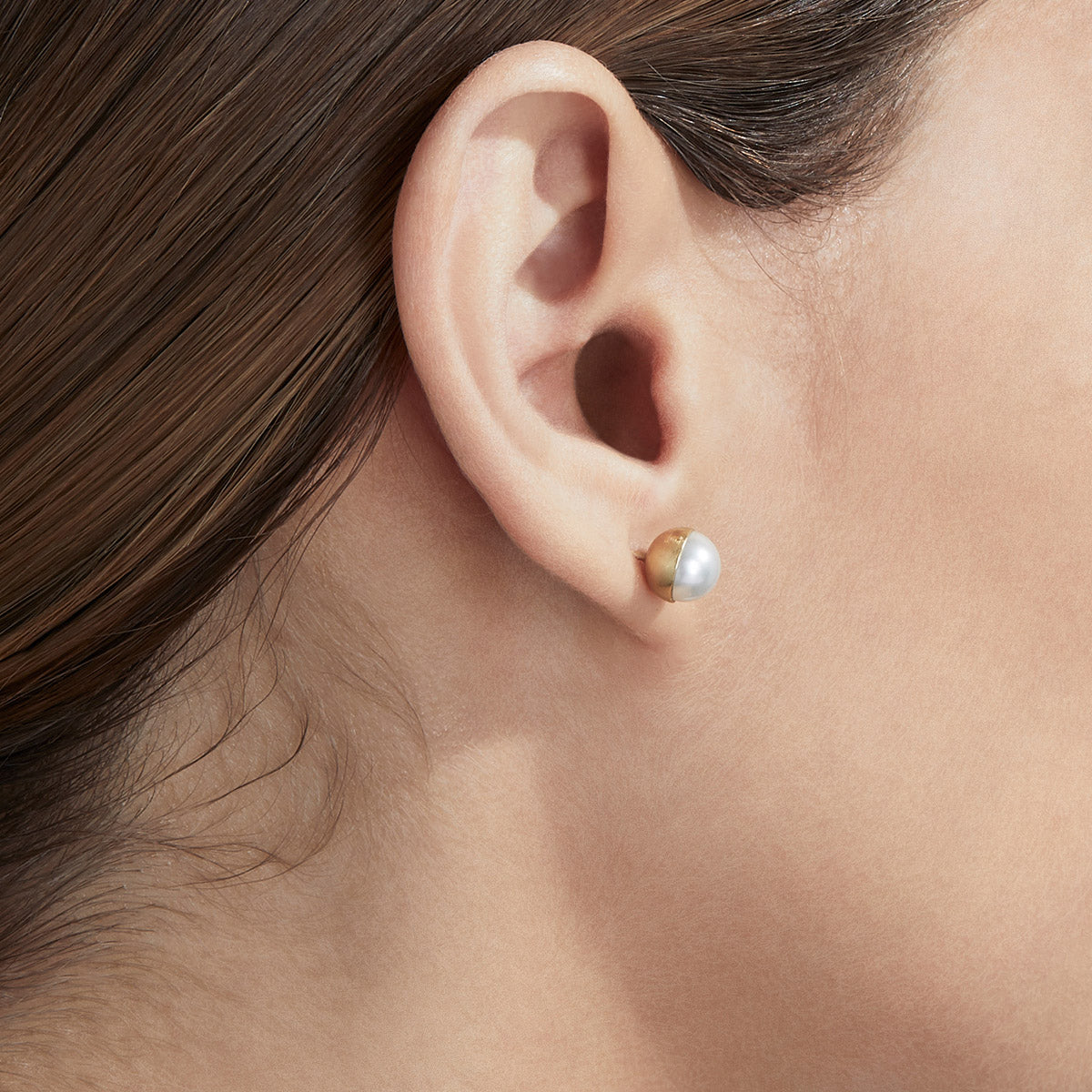 Half Pearl Earring 0°