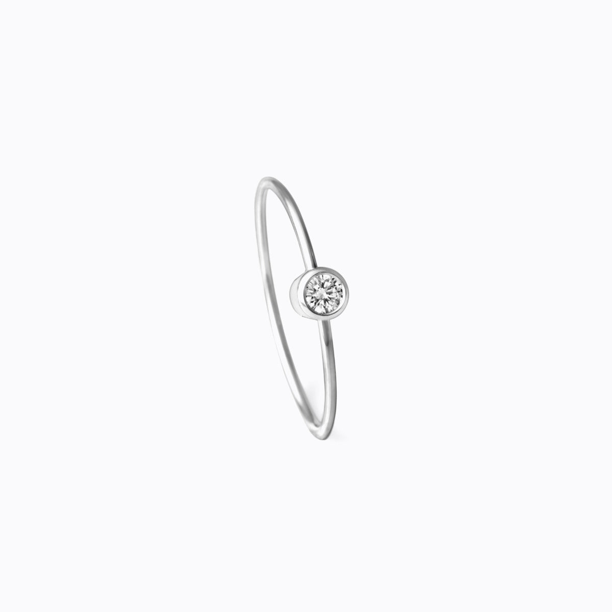One-Stone Hoop Earring 02