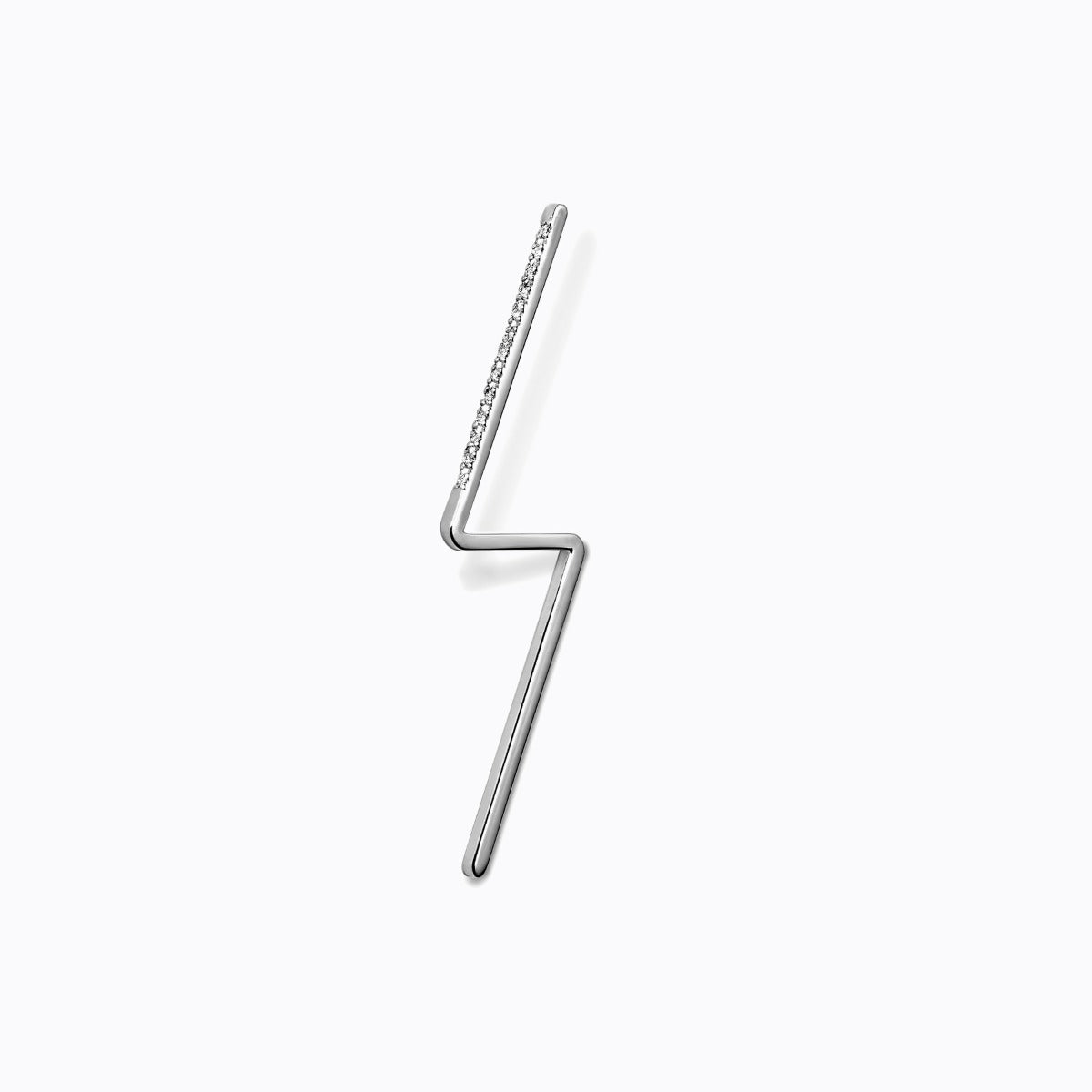 Diamond Post Pierce 0101, white gold