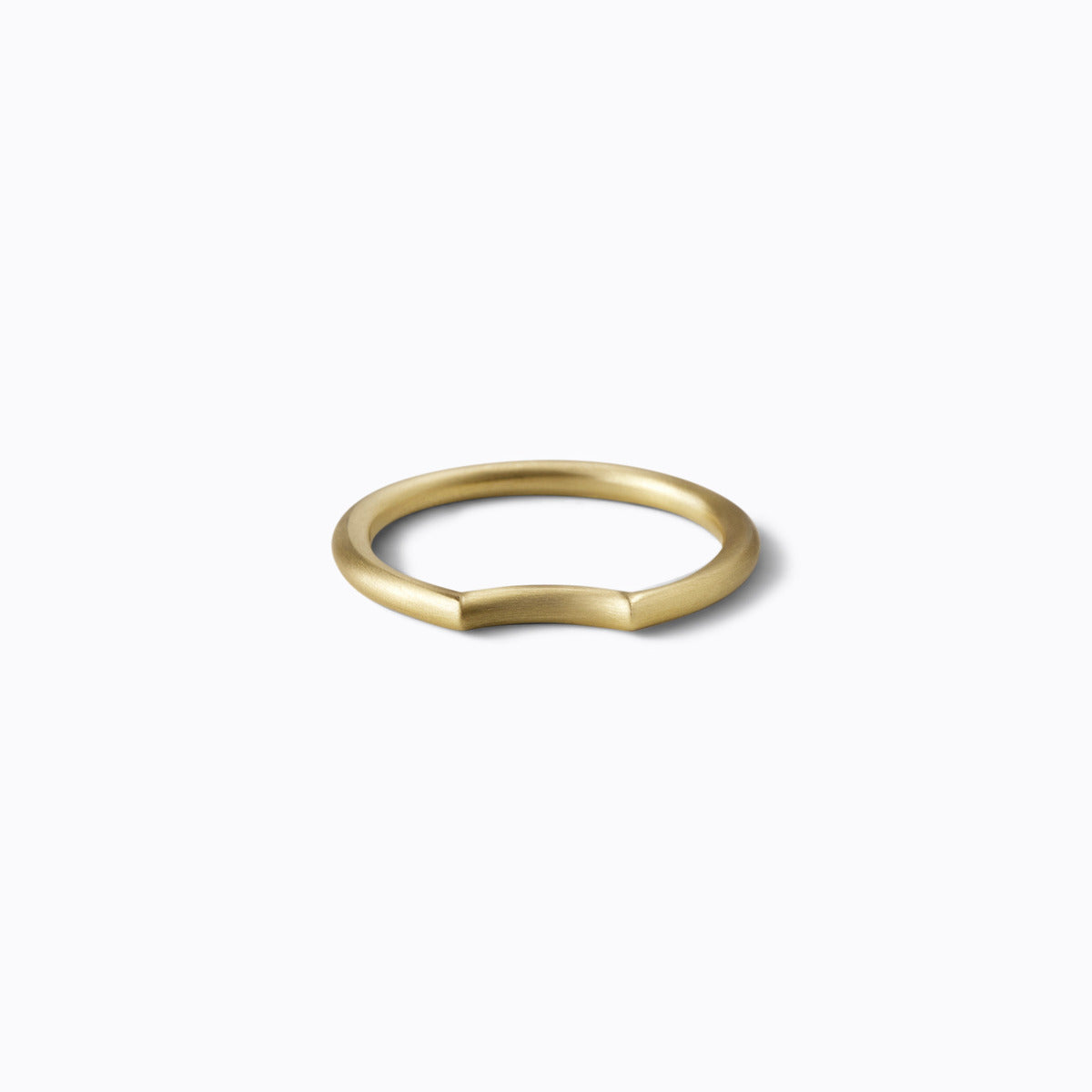 Under Arc Ring 2.0, yellow gold, matte finish