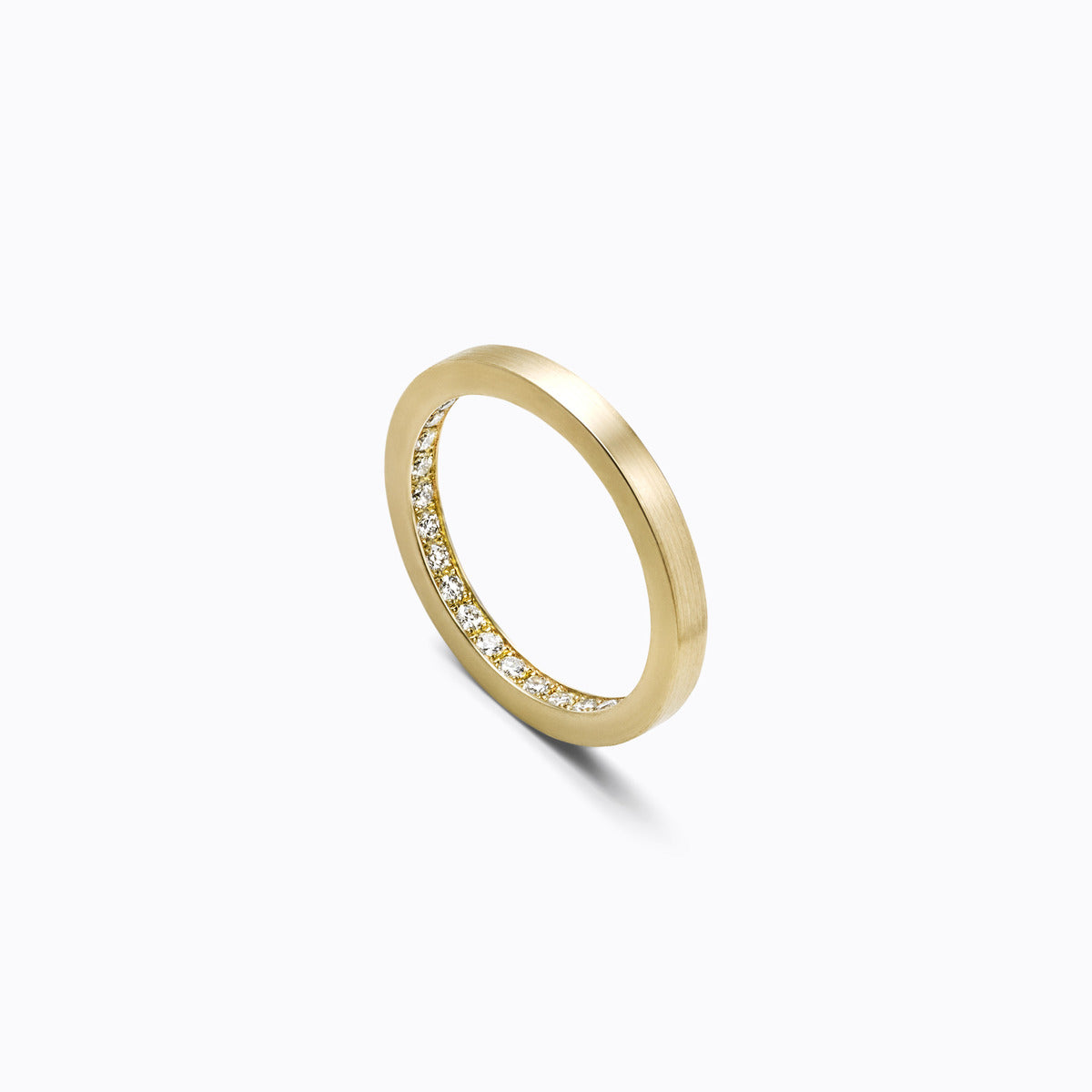 Full Eternity Ring 01 Inside, yellow gold, matte finish