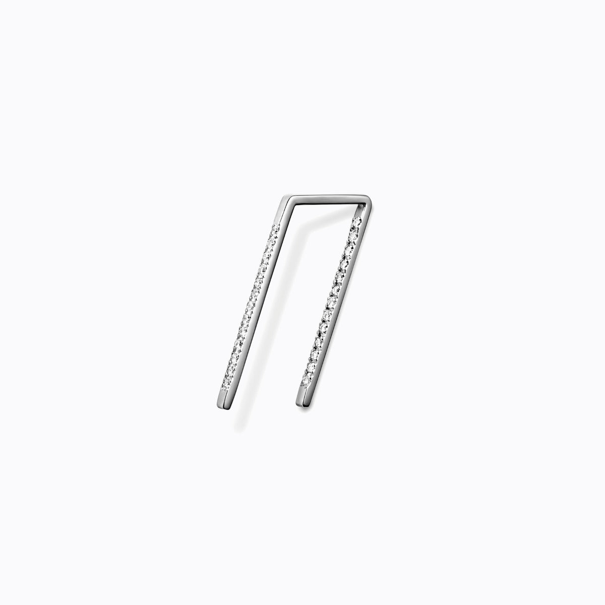 Diamond Post Pierce 0202, white gold