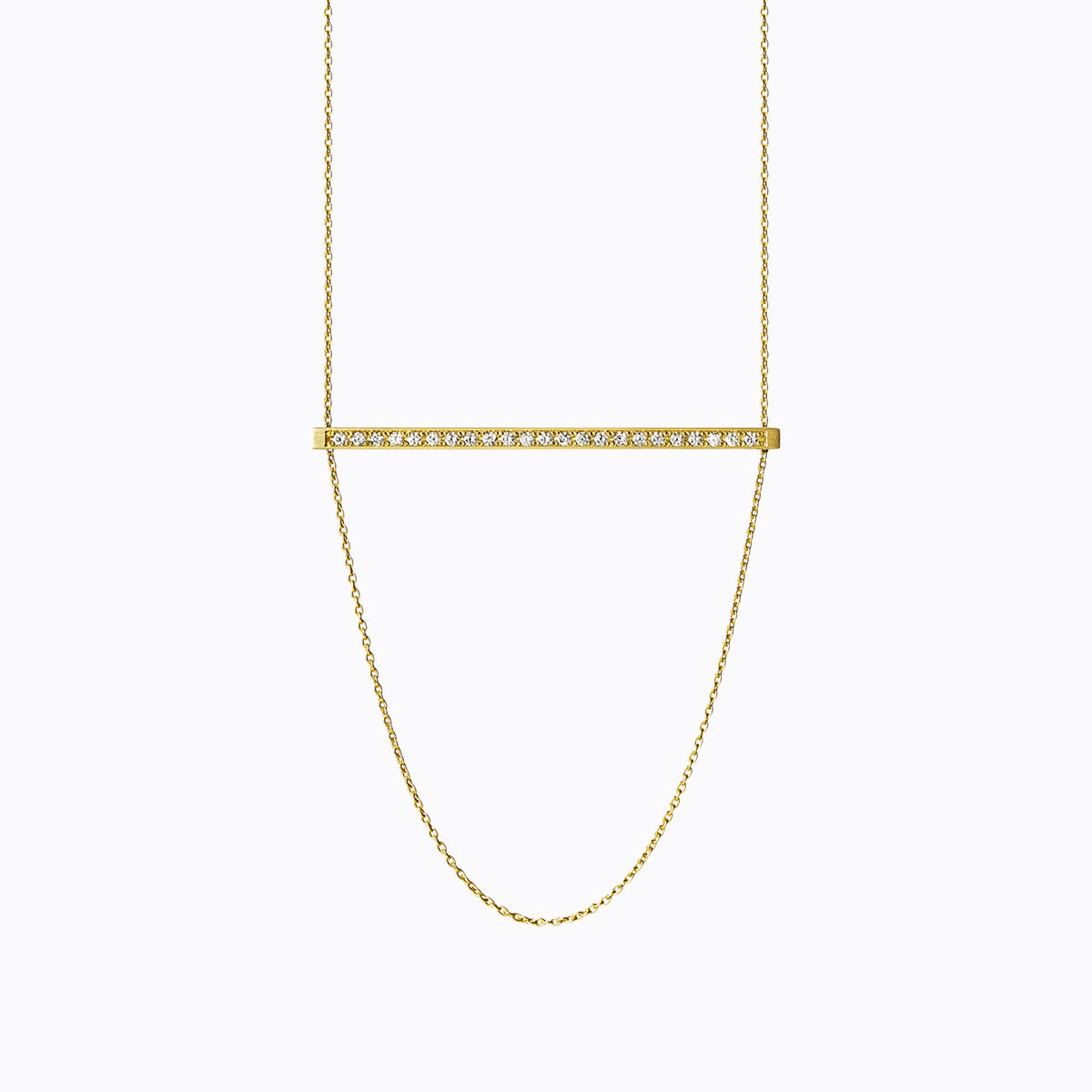 Diamond Bar Necklace 01