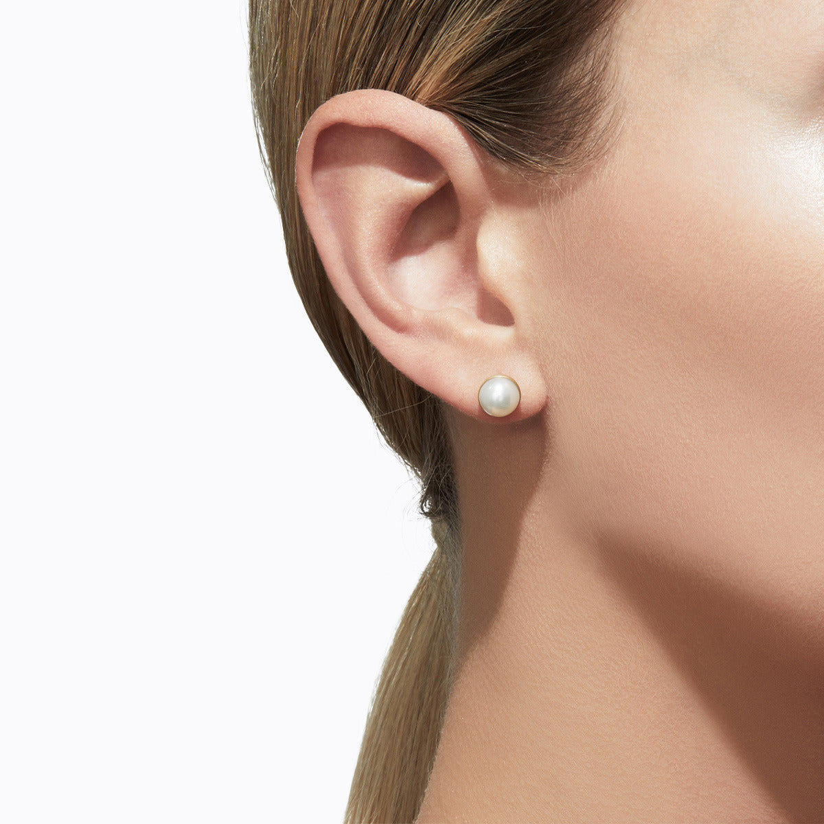 Half Pearl Earring 0°