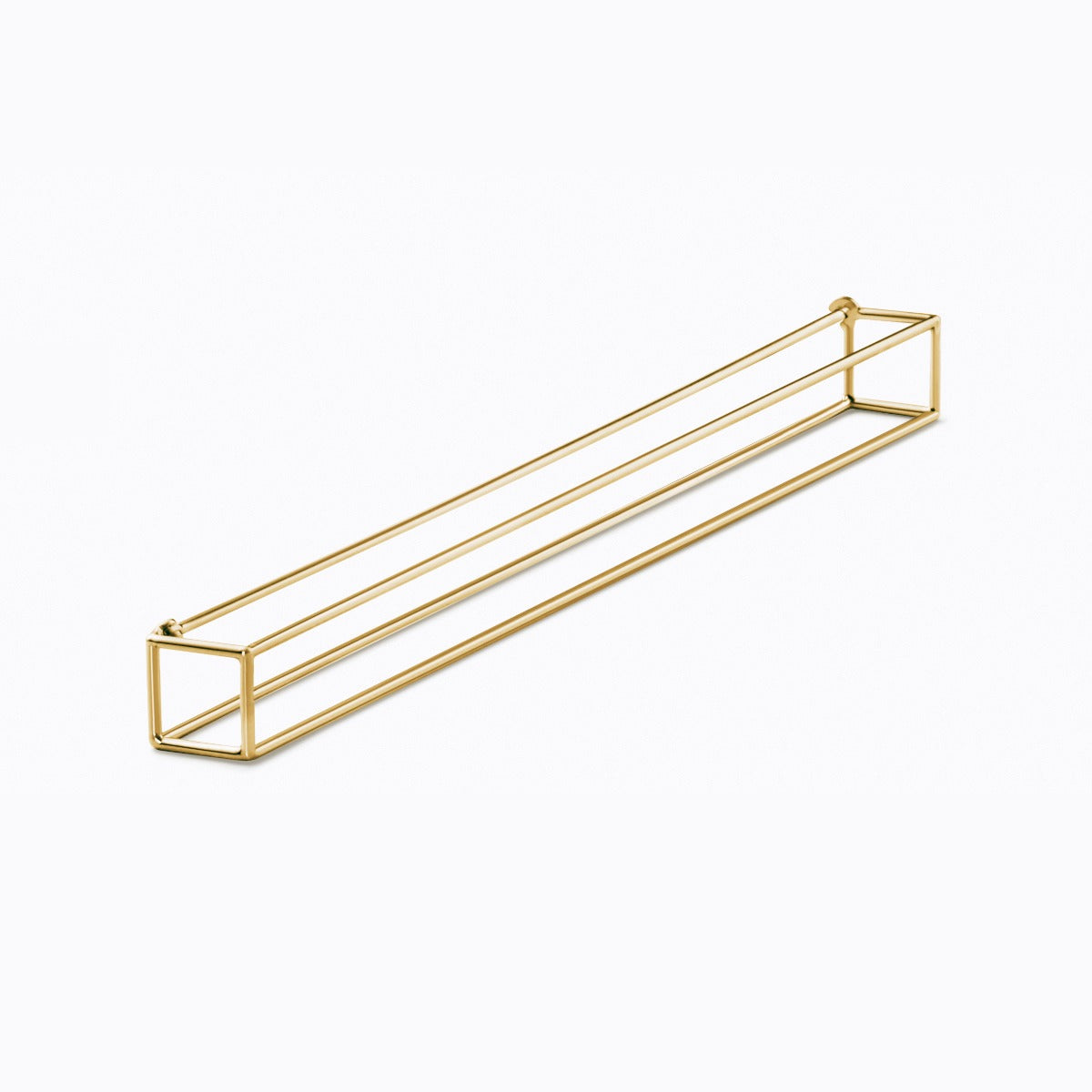 3D Triangle 10, yellow and white gold, matte finish