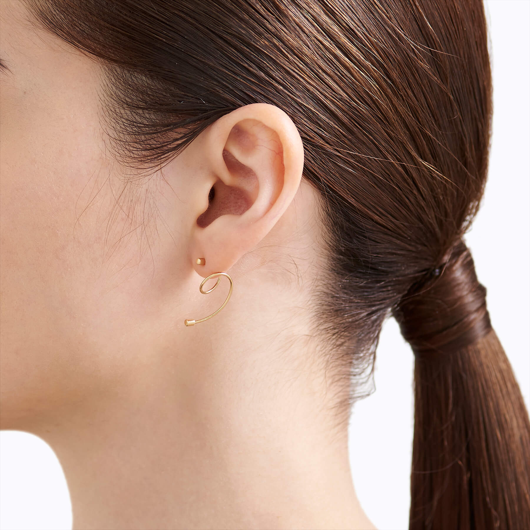 Twist Curl Earring 02 R