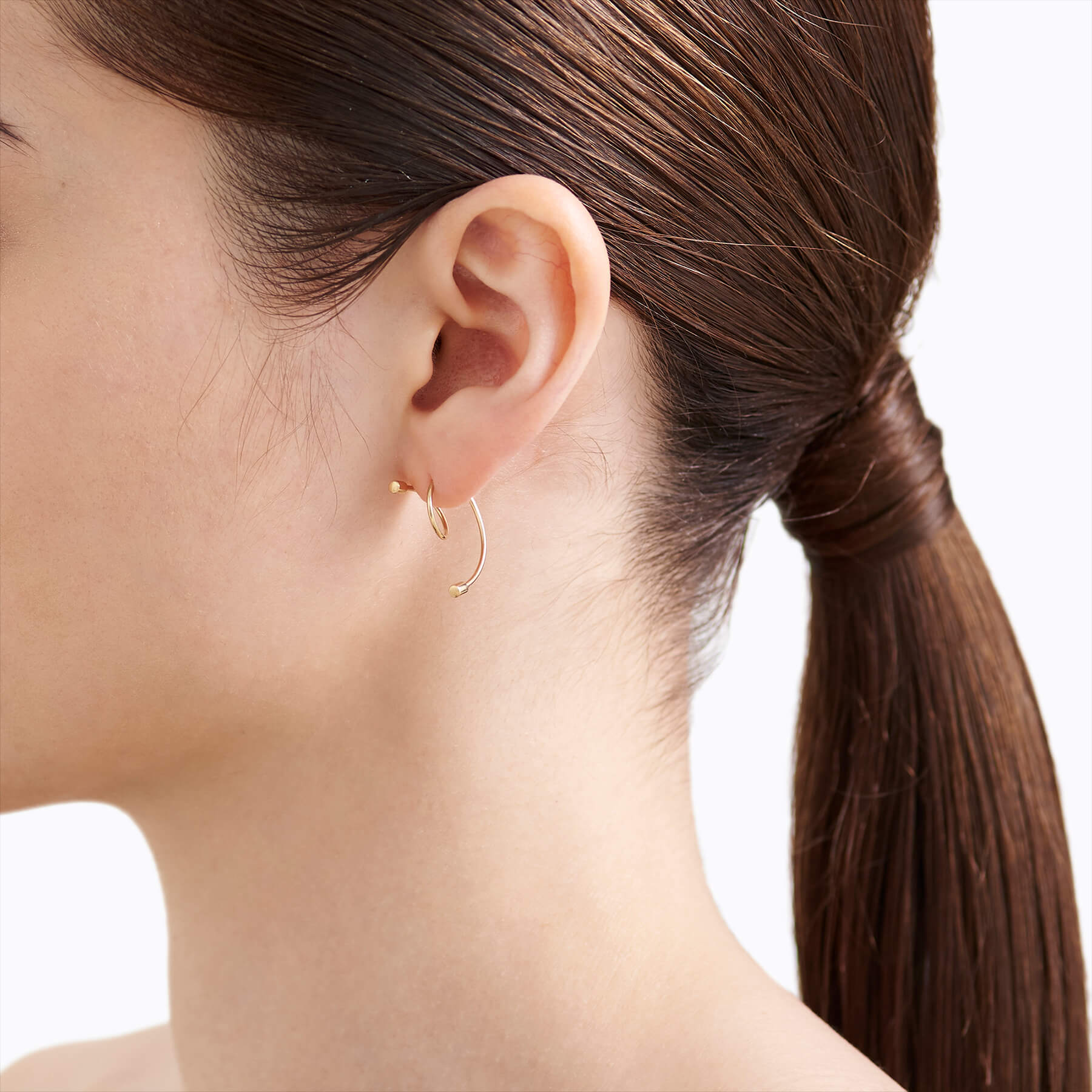 Twist Curl Earring 02 R