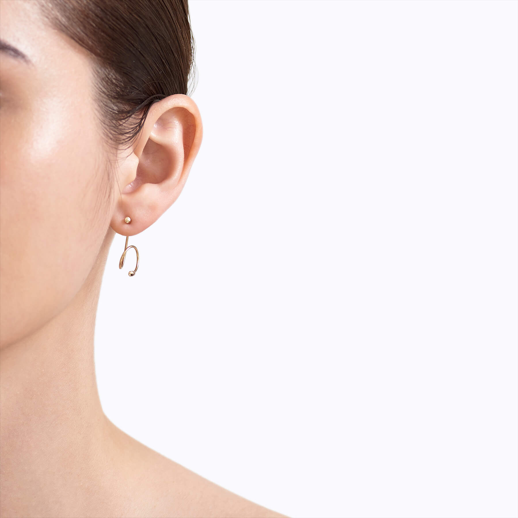 Twist Curl Earring 02 R