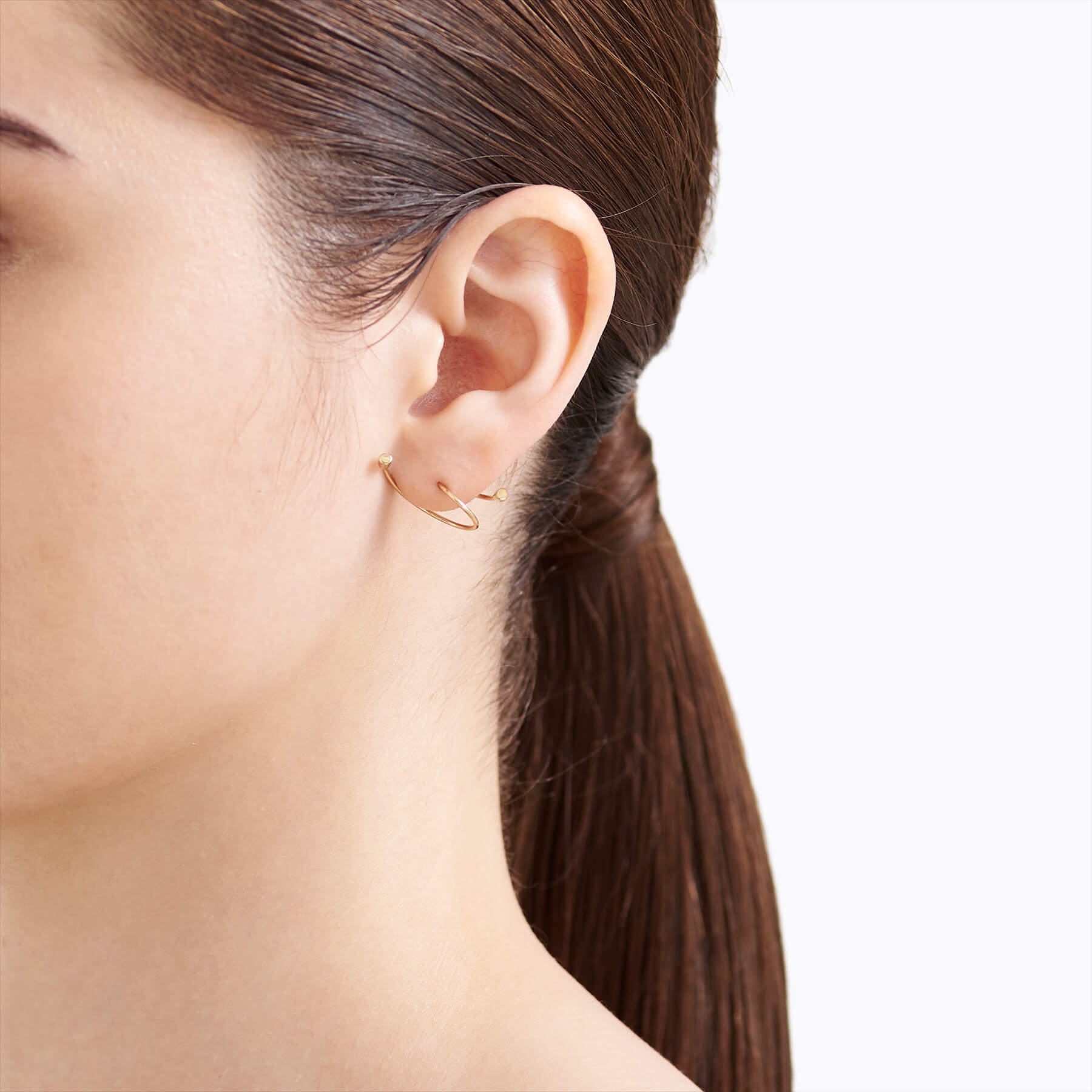 Twist Curl Earring 02 R