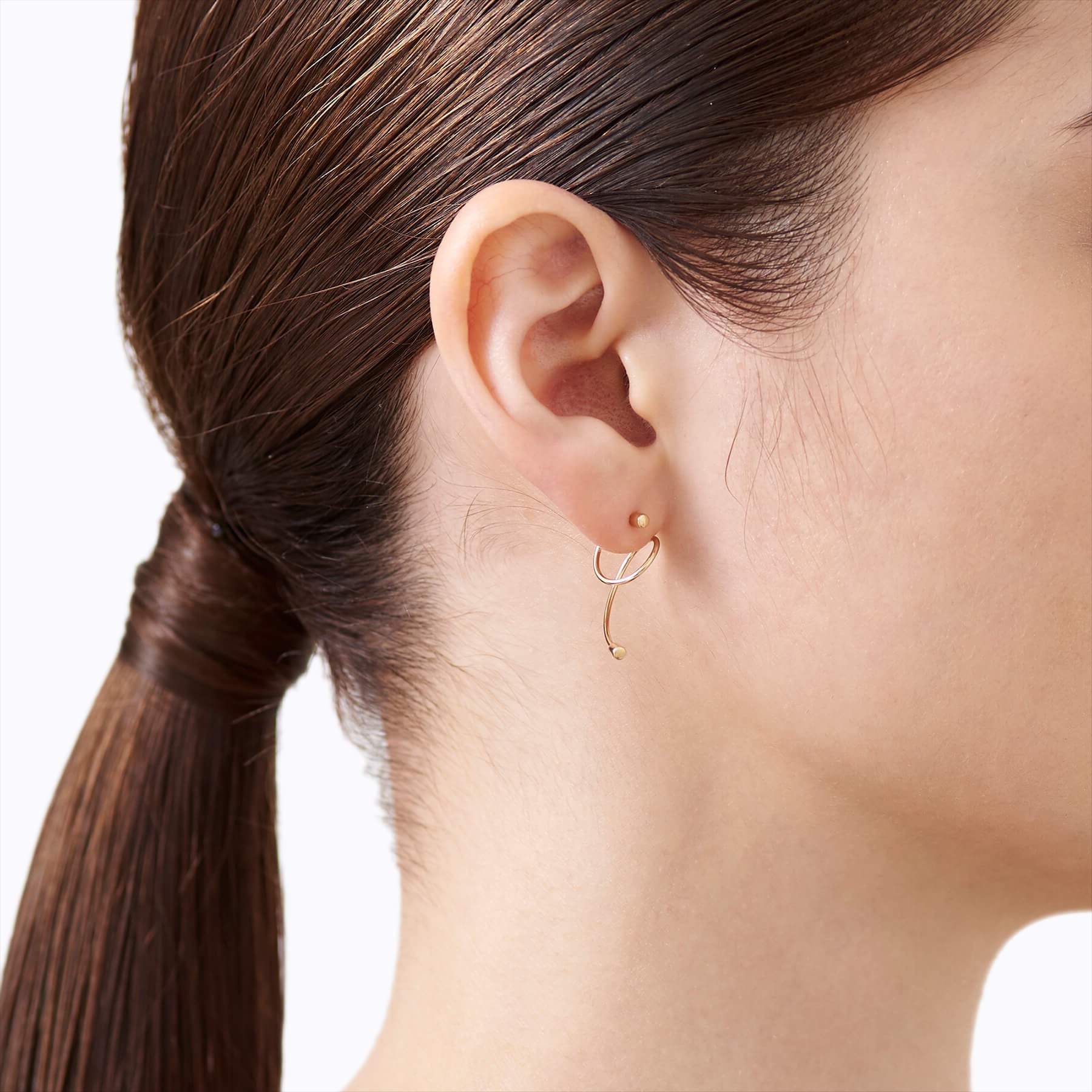 Twist Curl Earring 02 R