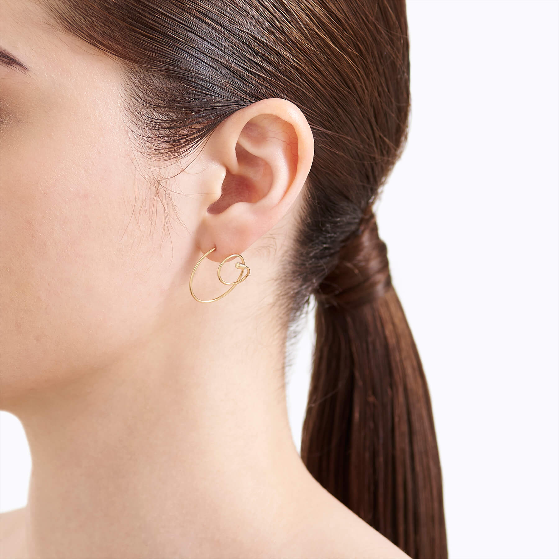 Twist Curl Earring 03 L
