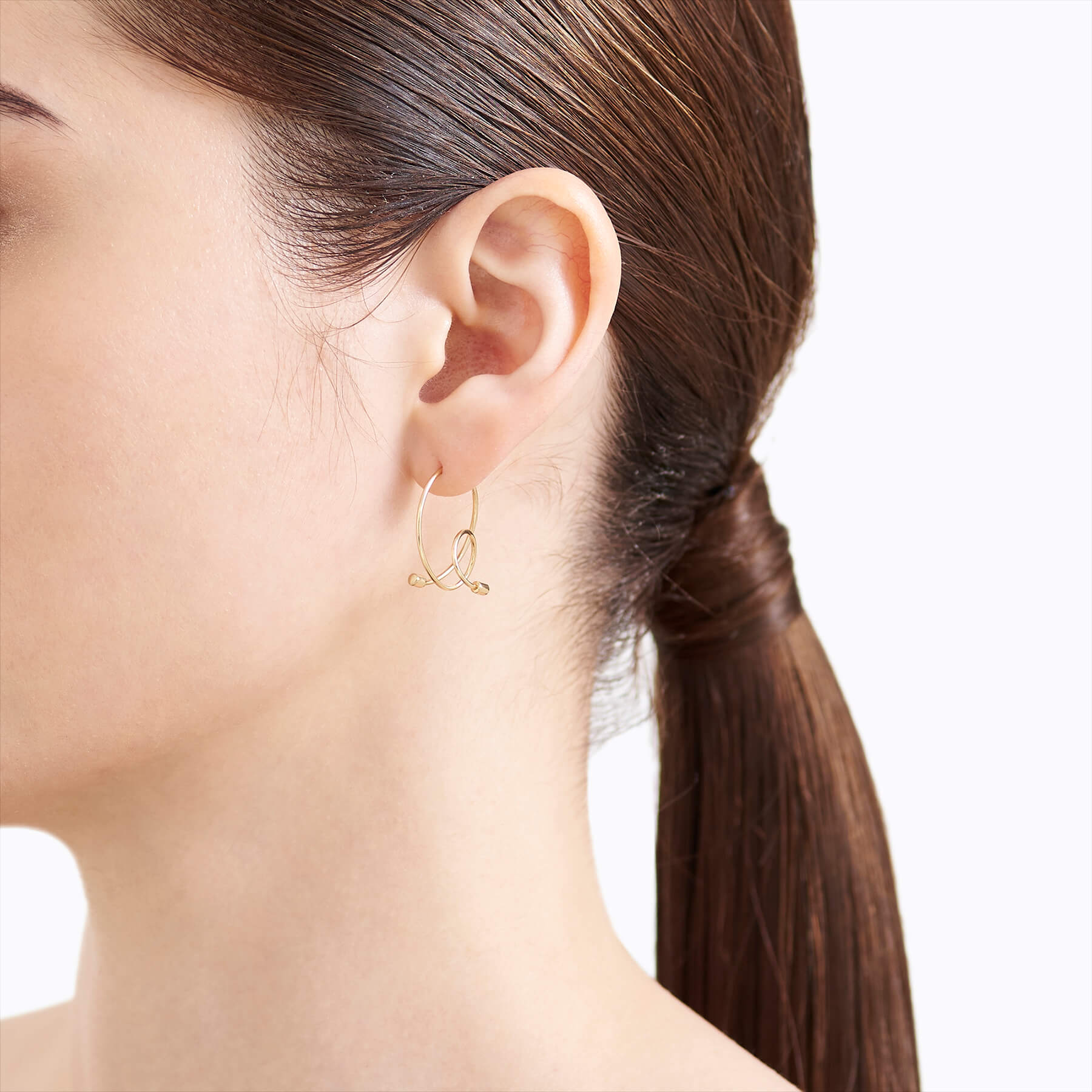 Twist Curl Earring 03 L