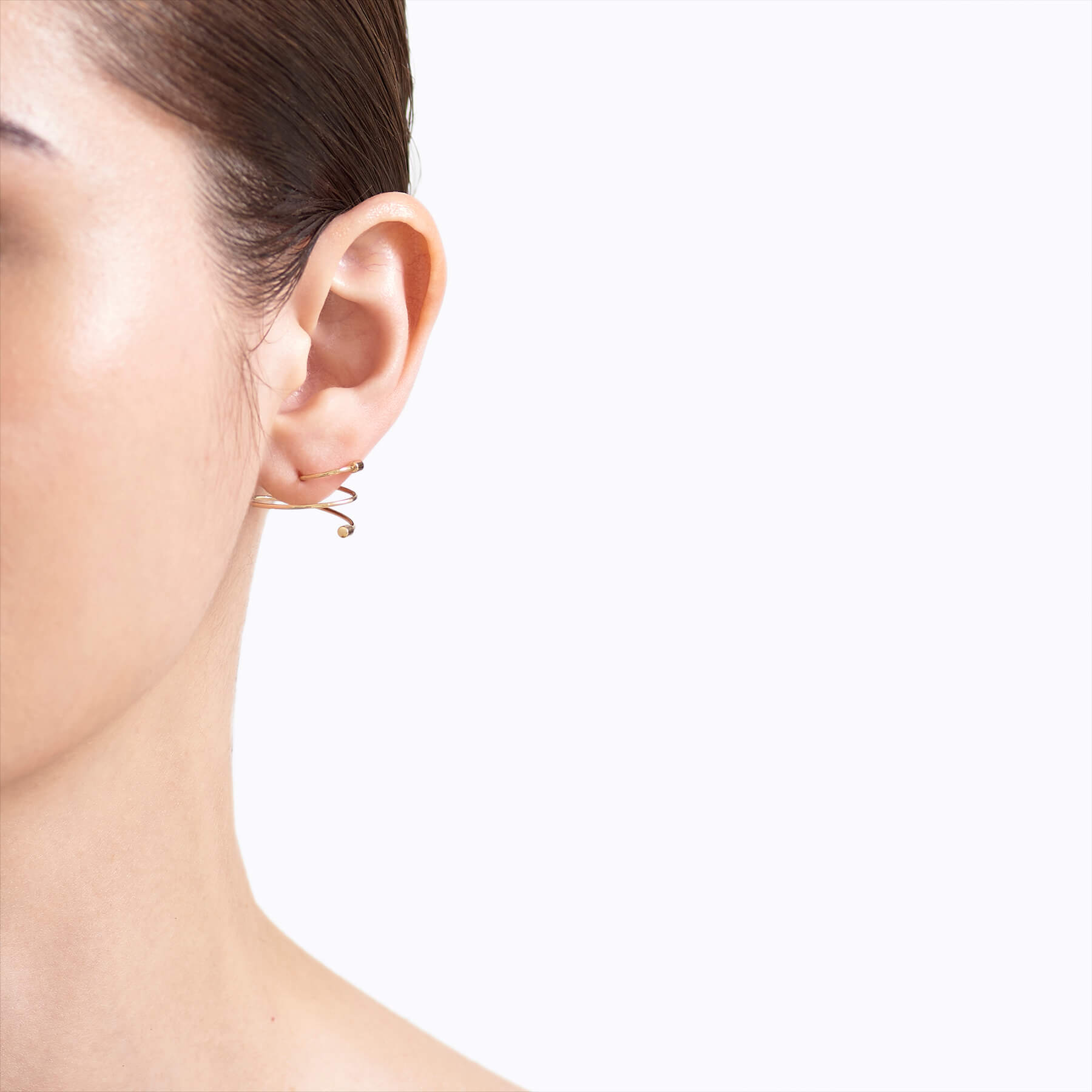 Twist Curl Earring 03 L