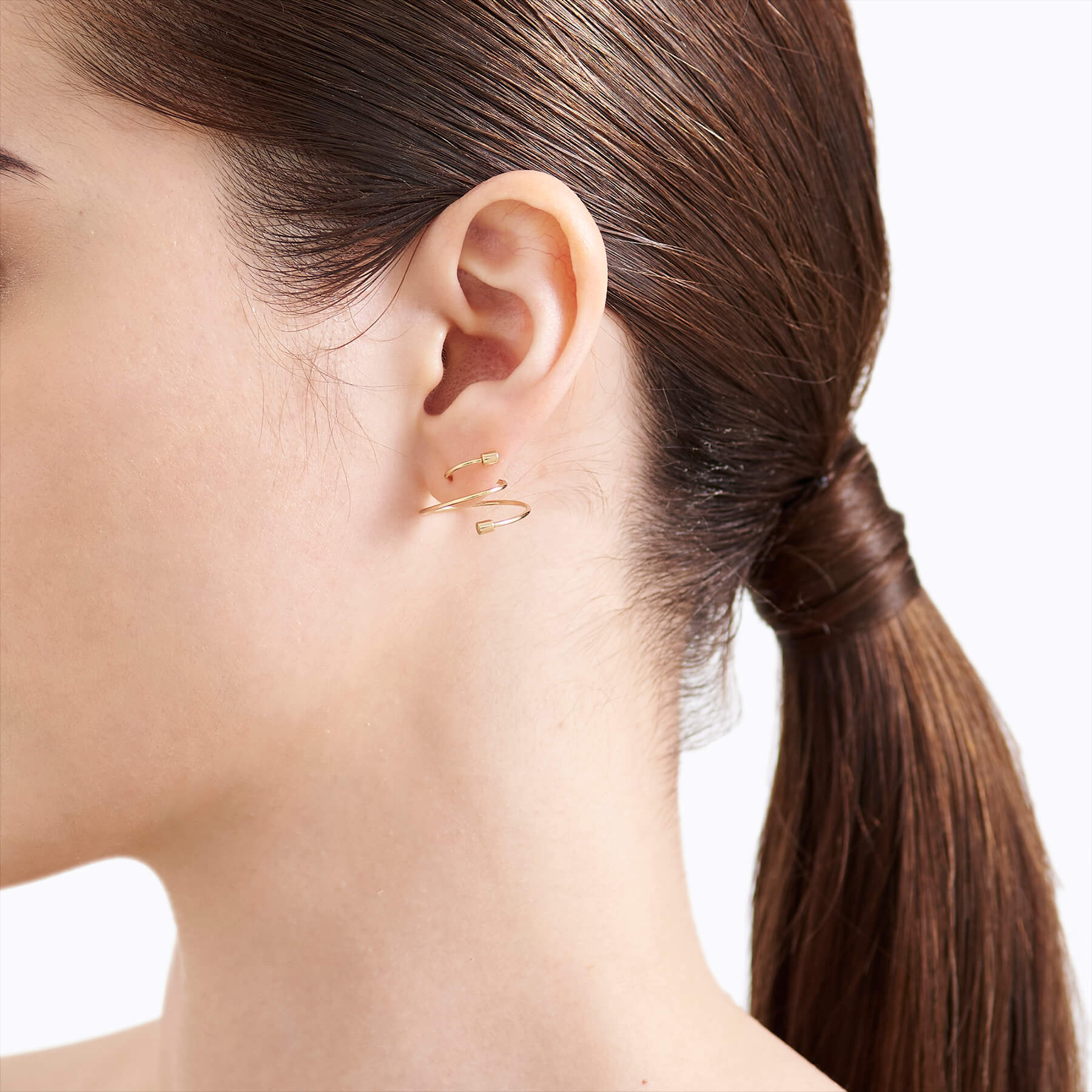 Twist Curl Earring 03 L