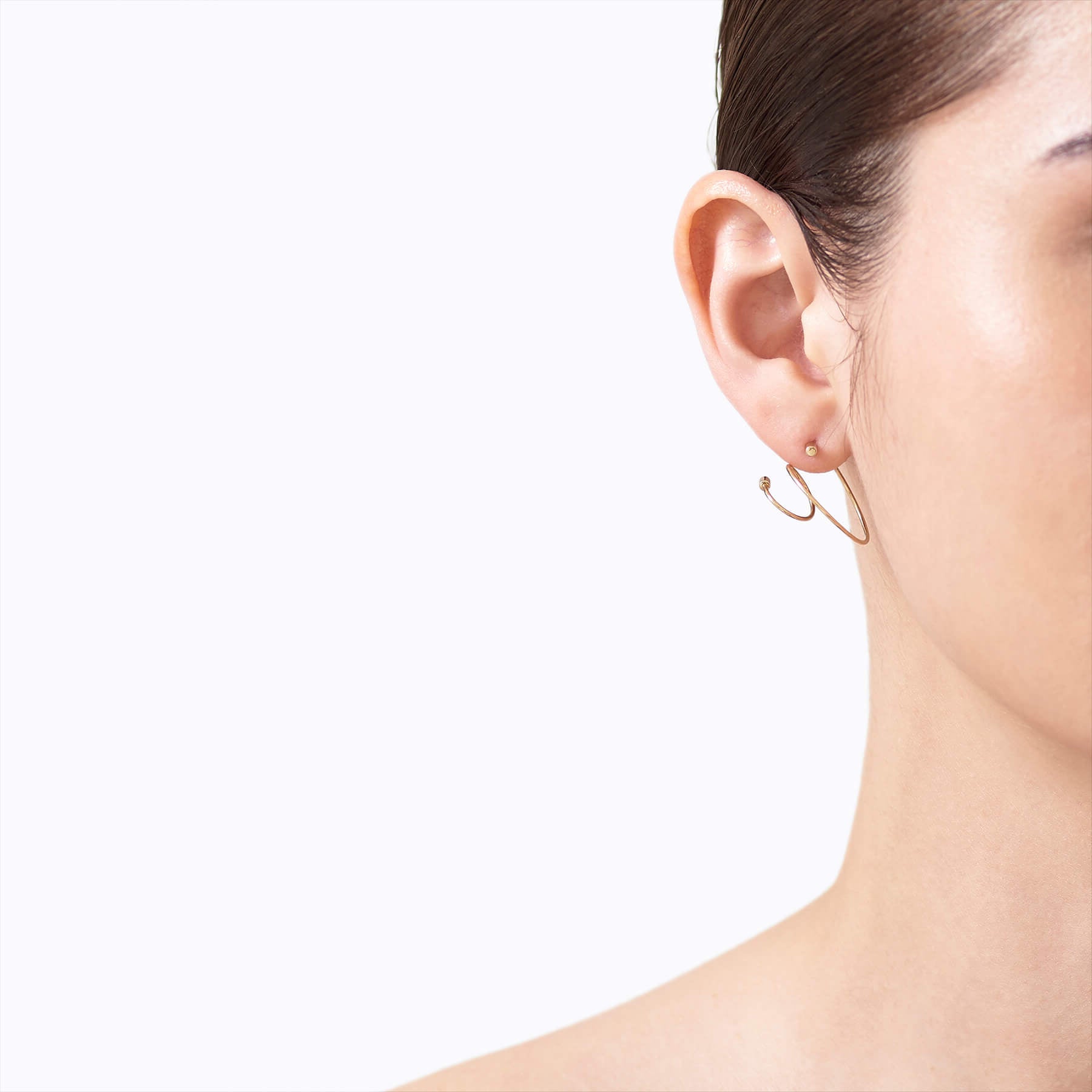 Twist Curl Earring 03 L