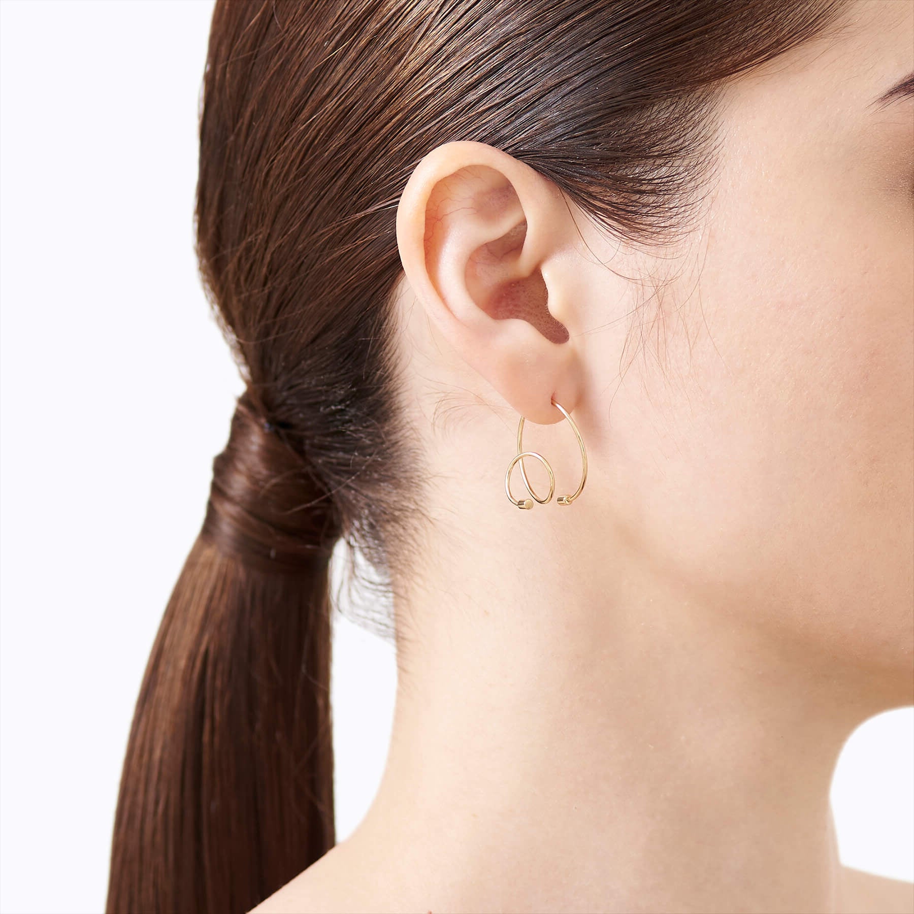 Twist Curl Earring 03 L
