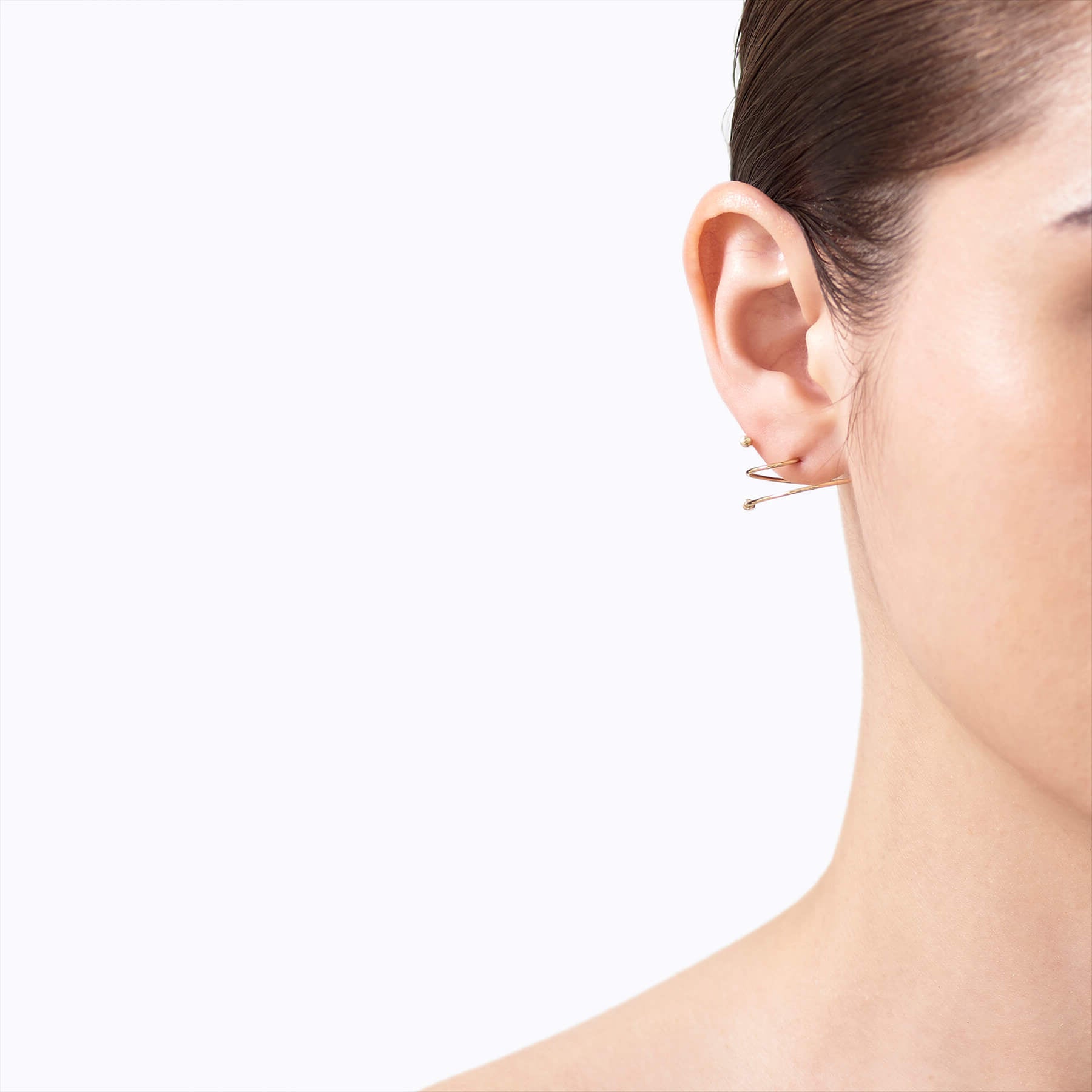 Twist Curl Earring 03 L