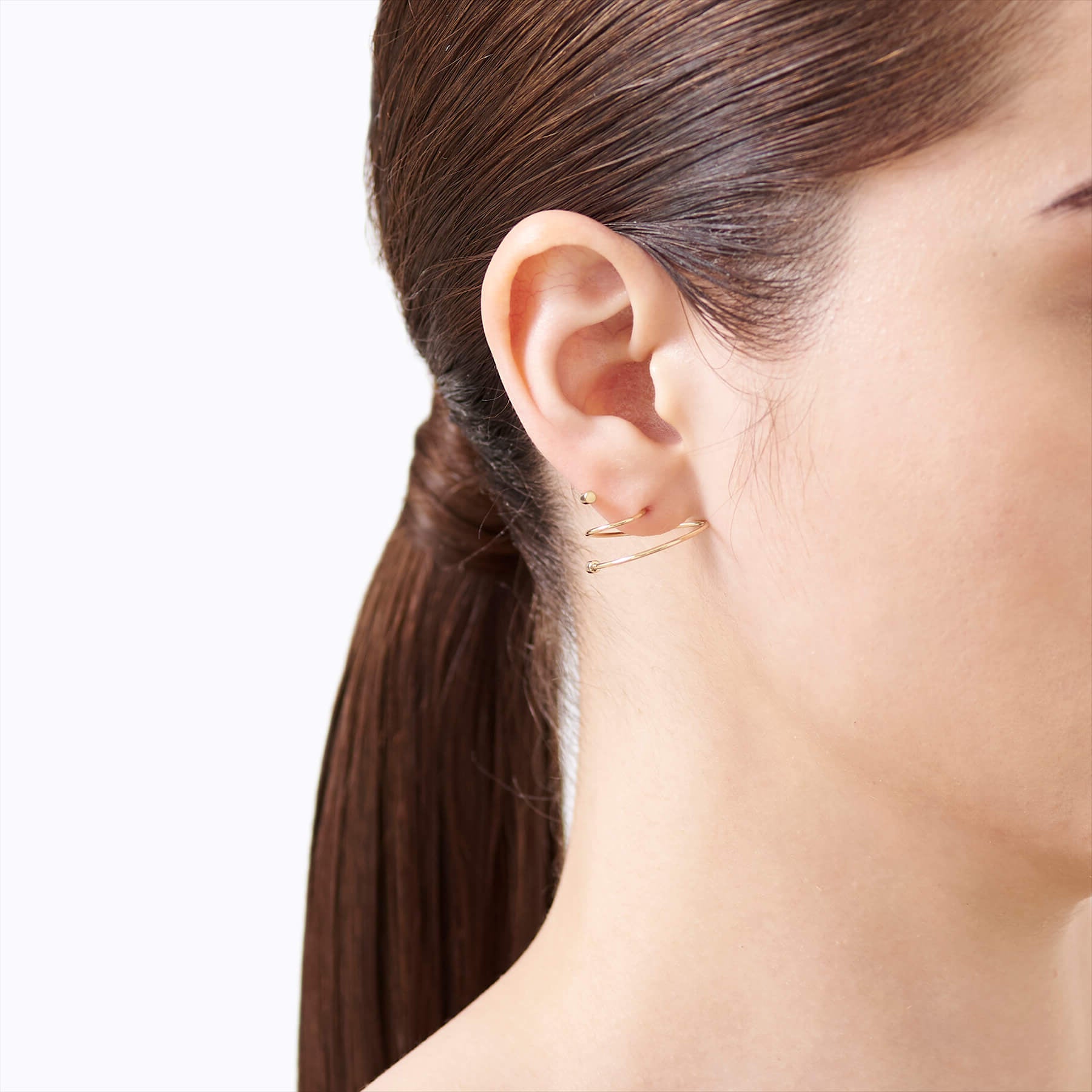 Twist Curl Earring 03 L