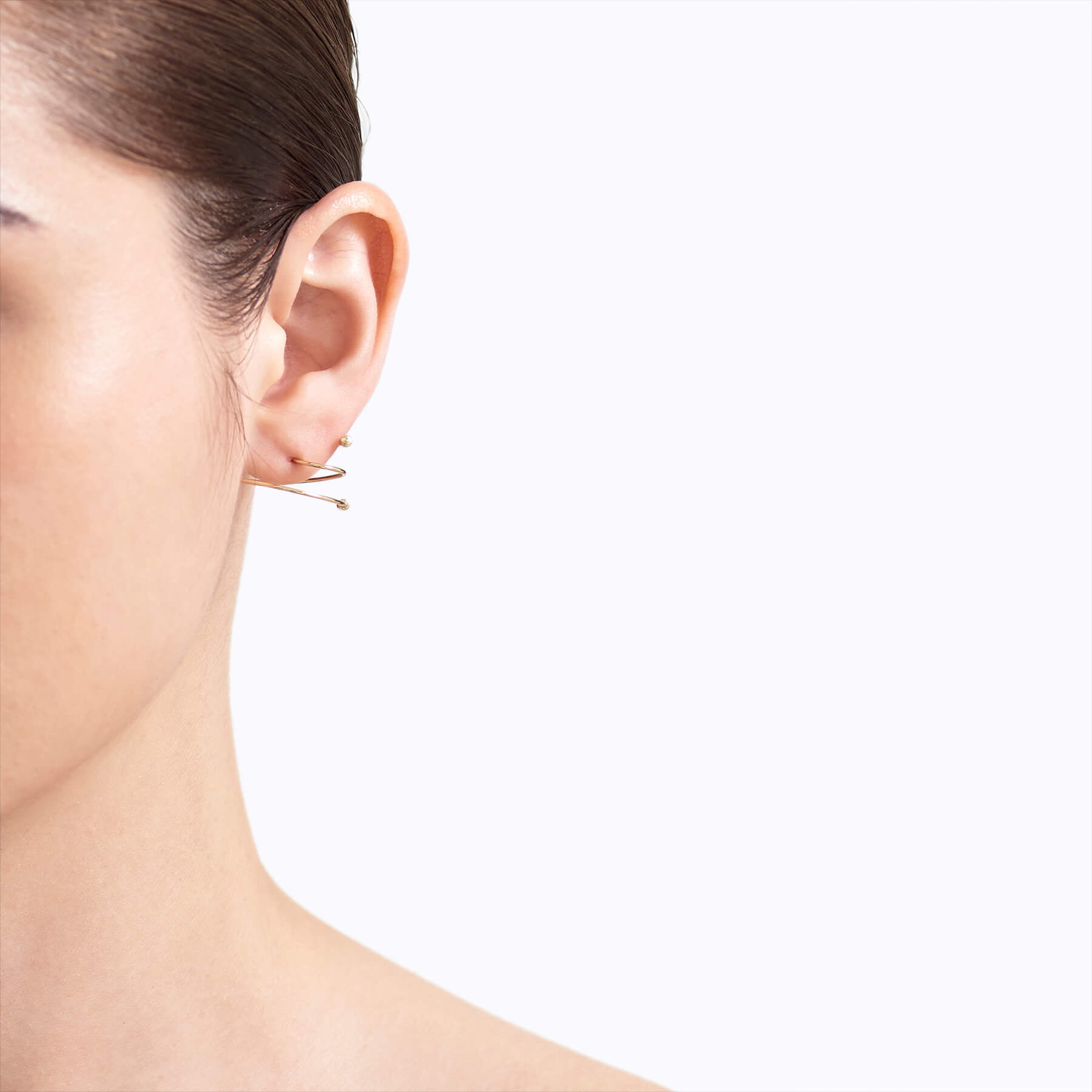 Twist Curl Earring 03 R