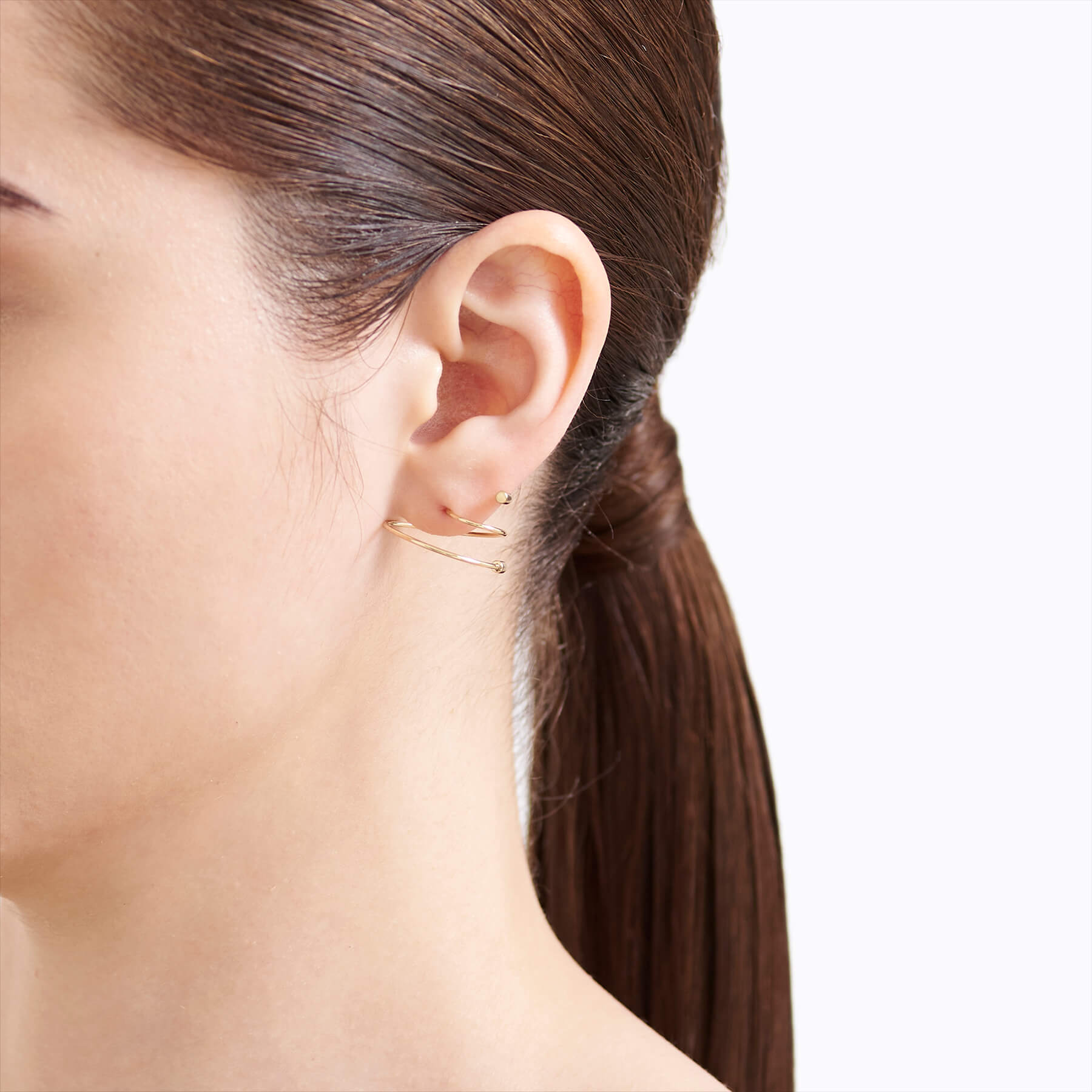 Twist Curl Earring 03 R